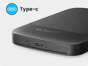 ORICO 2.5" USB 3.1 Type-C HDD/SSD Enclosure - 6Gbps Portable Hard Drive Case - 10