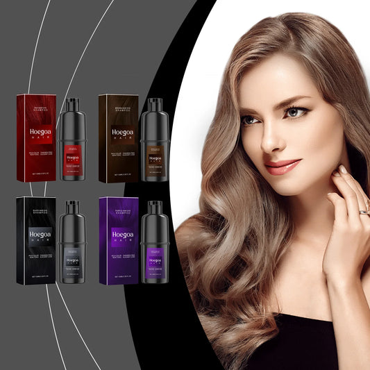 Instant Hair Dye Coloring Shampoo - Nourishing Repair & Grey Hair Coverage