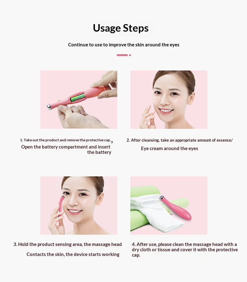 Electric Eye Massager Wand for Dark Circles & Puffiness - 13