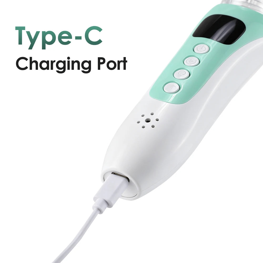 Electric Baby Nasal Aspirator - Rechargeable Nose Cleaner with Music & LED Screen - 13