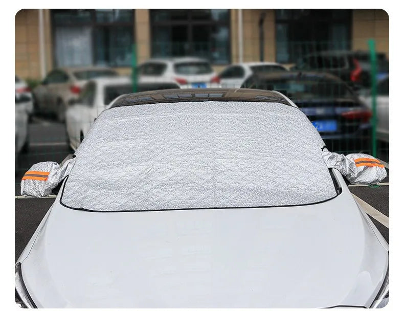 Magnetic Car Windshield Snow Cover & Frost Shield - 1