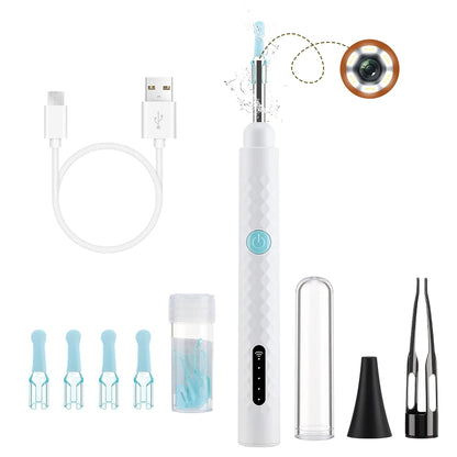2-in-1 Visual Ear Wax Cleaner with HD Camera and Precision Tweezers