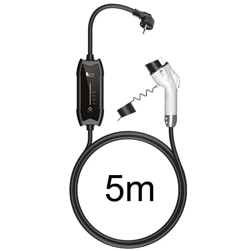 Portable EV Charger Type 1 & 2 - 3.5KW Adjustable Electric Car Charging Cable