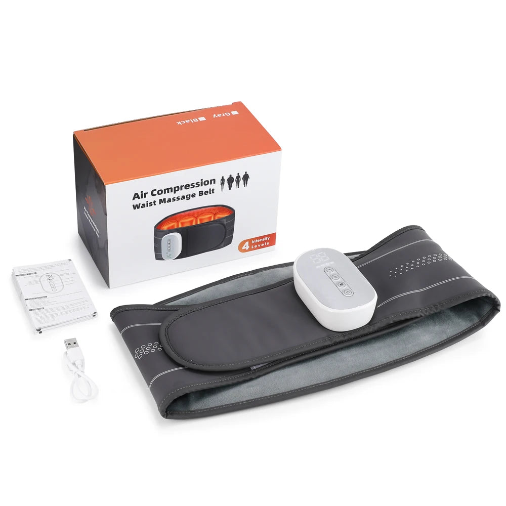 Cordless Heated Back Massager Belt with Air Compression Therapy