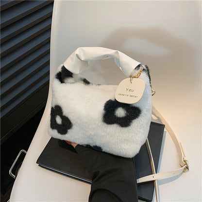 Luxury Plush Ruched Handbag