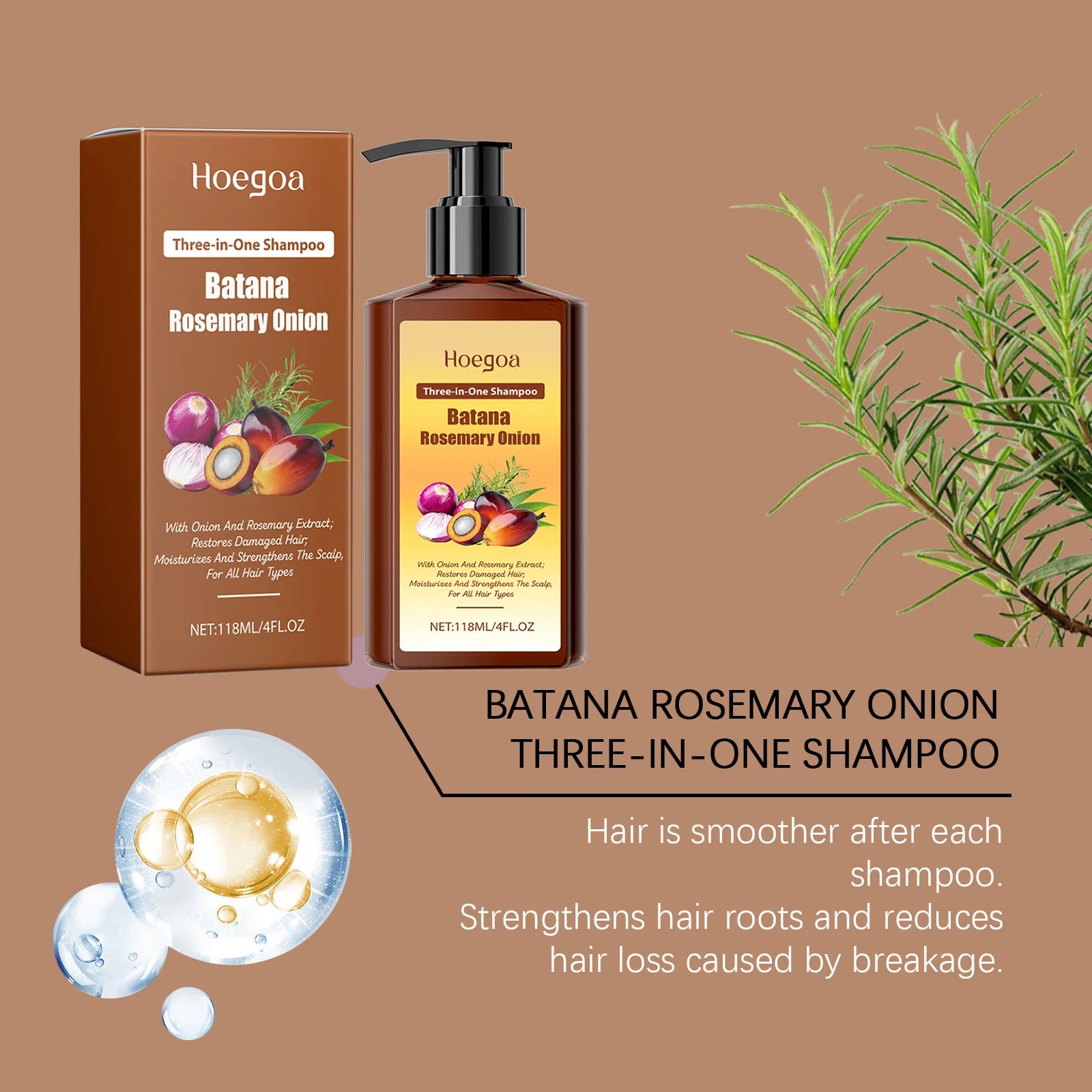 Batana & Rosemary Hair Growth Shampoo for Deep Scalp Repair & Anti-Dandruff - 9