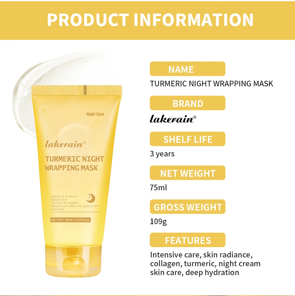 Overnight Collagen Wrapping Mask - Hydrating Peel-Off Facial Gel - 40