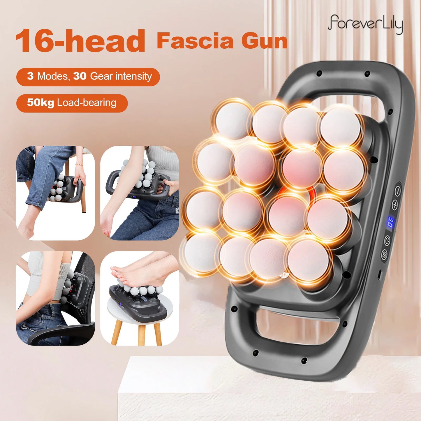 16-Head Deep Tissue Massager