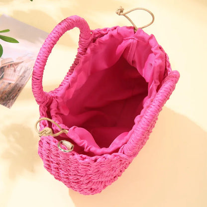 Luxury Woven Half-Moon Bag