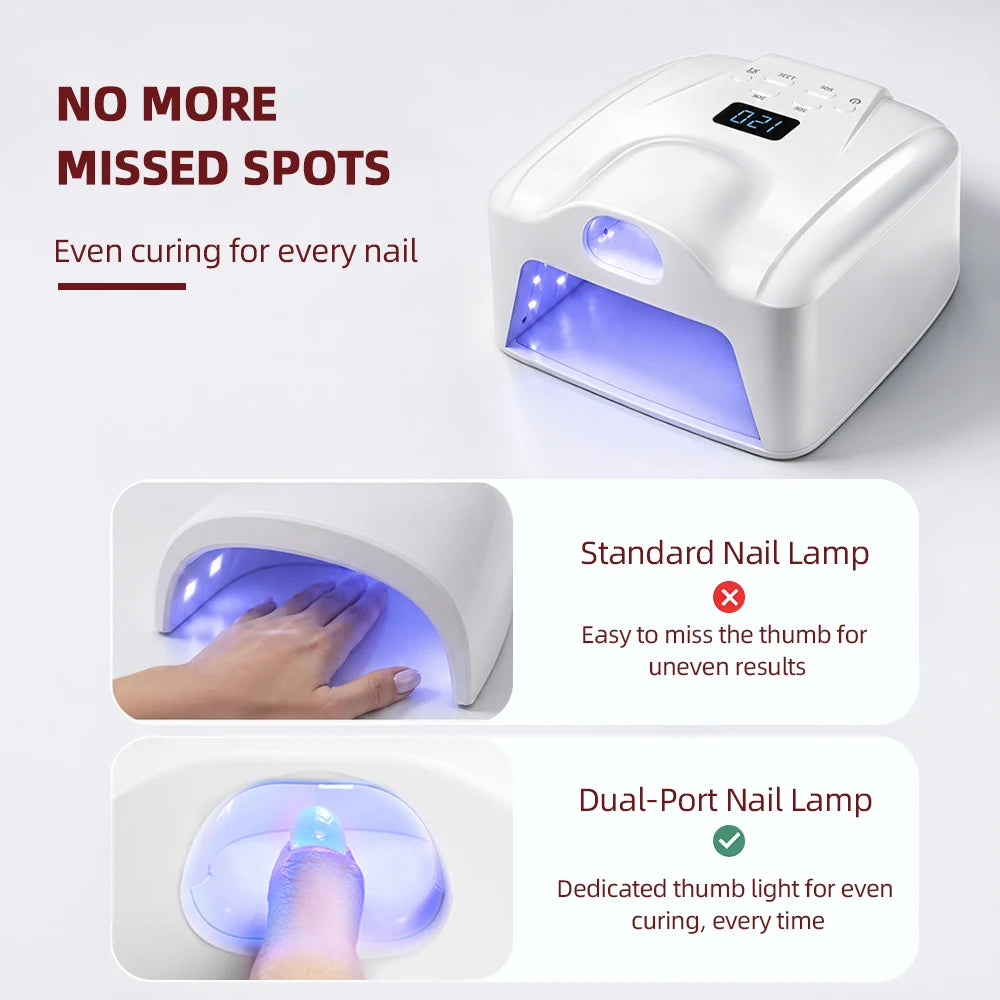 78-LED Dual-Mode UV Nail Lamp - Gel Polish Dryer with Auto Sensor