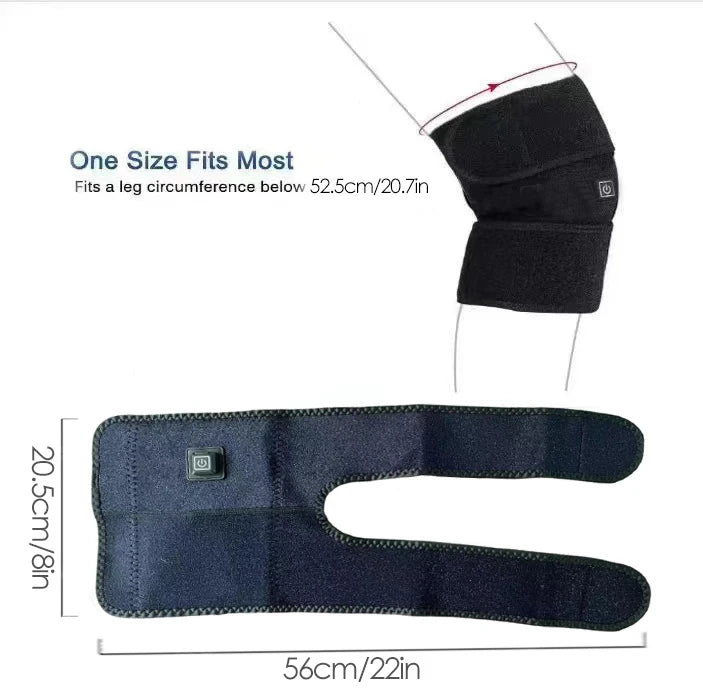 Electric Heated Knee Wrap - USB Joint Warmer & Pain Relief Pad