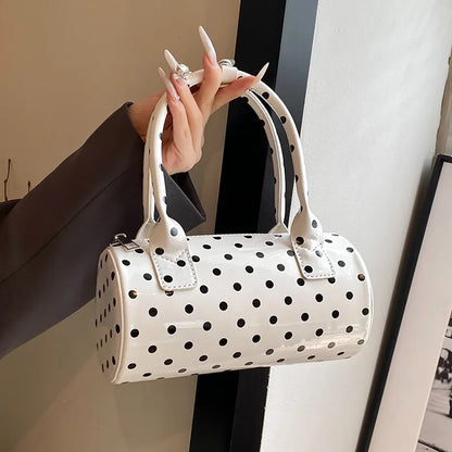 Luxury Polka Dot Boston Bag