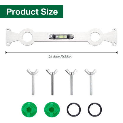 Stainless Steel Water Pipe Leveler with Bubble Level Indicator - Plumbing Tool