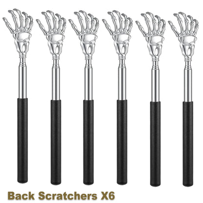 Telescopic Stainless Steel Back Scratcher - Portable Extendable Massager