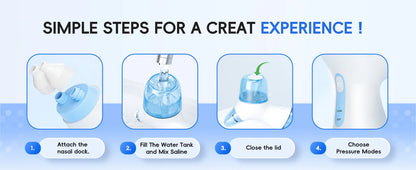 Portable Electric Nasal Irrigation & Oral Irrigator Combo Set