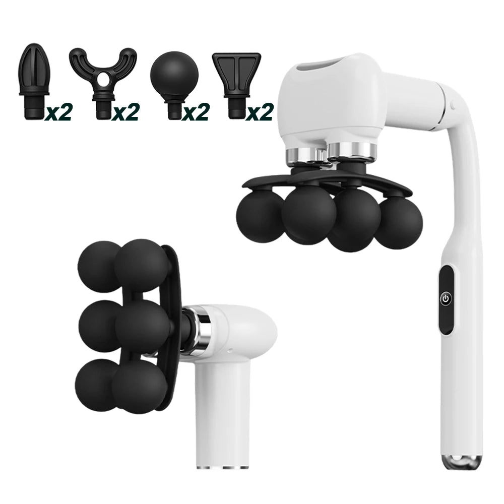 Deep Tissue Muscle Massage Gun with Detachable Handle