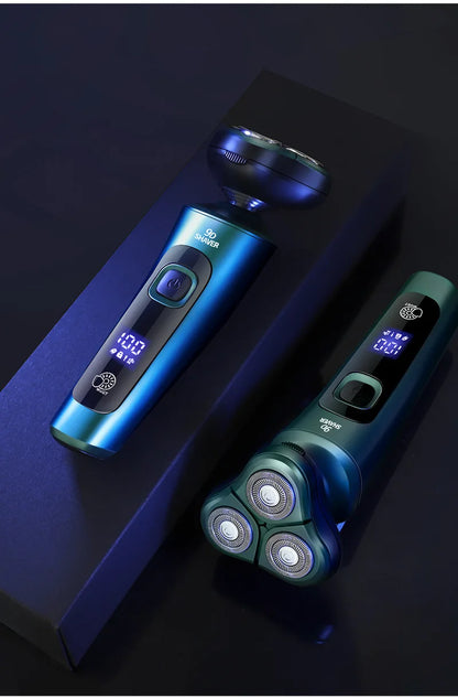 9D Floating Head Electric Shaver - Waterproof Rechargeable Razor