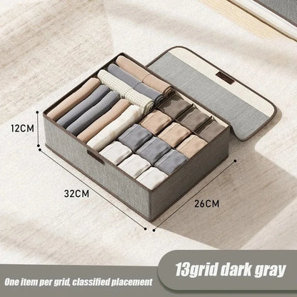 Foldable 3-in-1 Drawer Organizer for Underwear & Socks