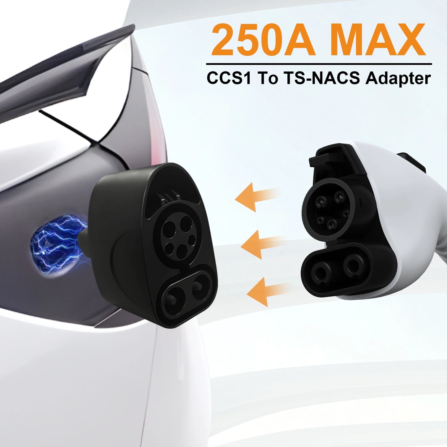 CCS1 to NACS Tesla Charging Adapter - Fast DC EV Charging (250A)