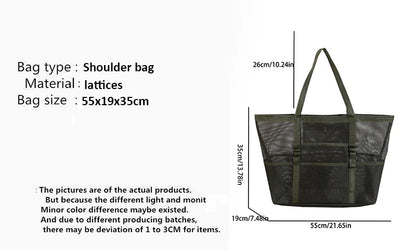 Luxury Hollow Mesh Tote