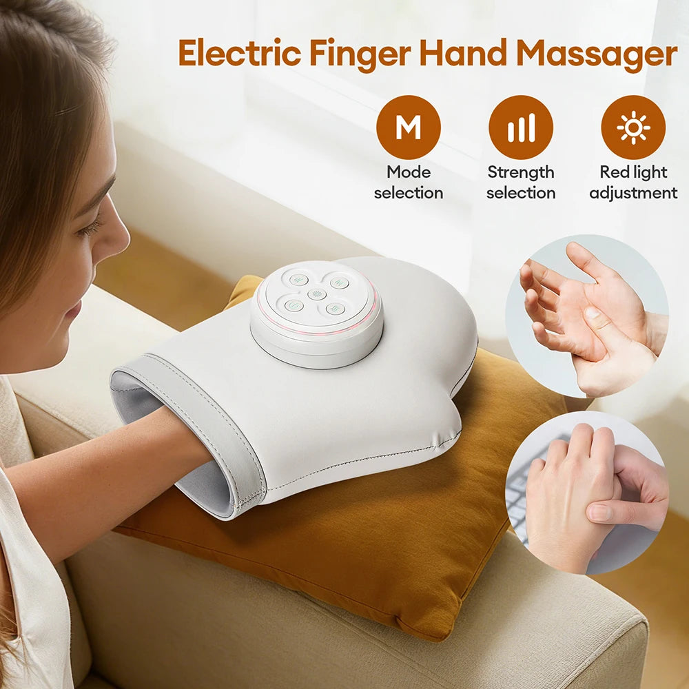 Cordless Heated Hand & Wrist Massager with Air Compression