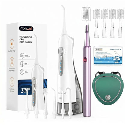 Pro Oral Care Kit: Rechargeable Water Flosser & Electric Toothbrush Set
