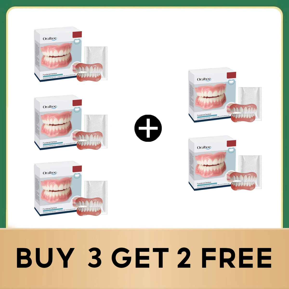 Silicone Dental Repair Kit - Removable Cosmetic Dentures for Natural Smile