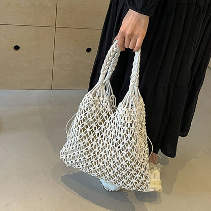 Luxury Boho Knitted Beach Tote