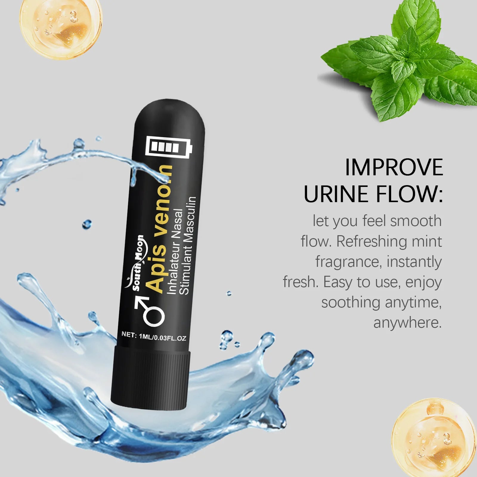 Men's Refreshing Nasal Inhaler Stick for Daily Vitality and Energy Boost - 5