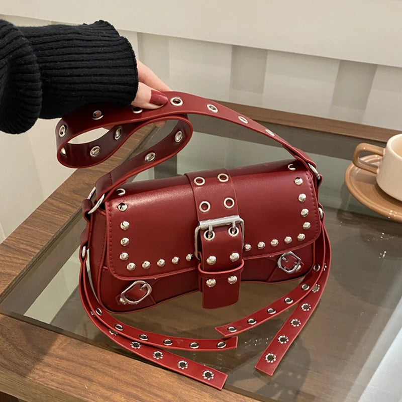 Luxury Trendy Rivet Shoulder Bag