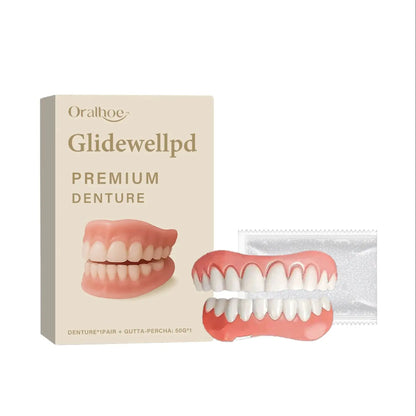 Comfortable Temporary Silicone Denture Set for Instant Smile Restoration