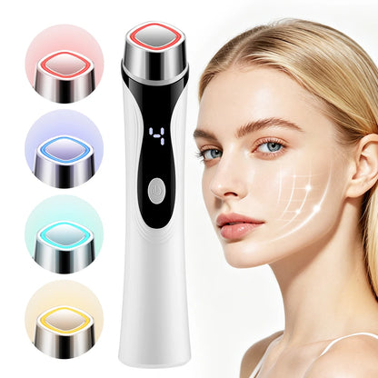 4-in-1 LED Facial Massager - Deep Pore Cleansing & Skin Tightening Beauty Device
