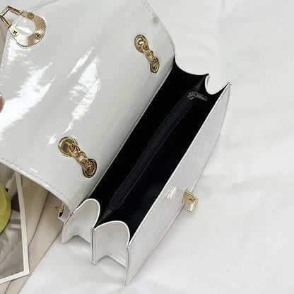 Luxury Croco Chain Shoulder Bag