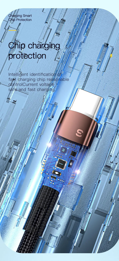 Essager 100W Fast Charging USB-C Cable - High-Speed Data Sync & Power