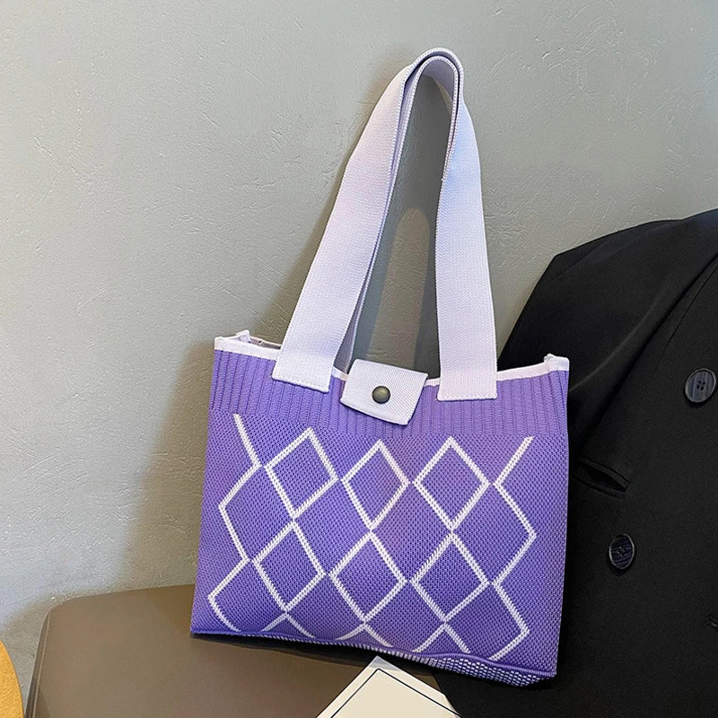 Luxury Knit Trendy Tote