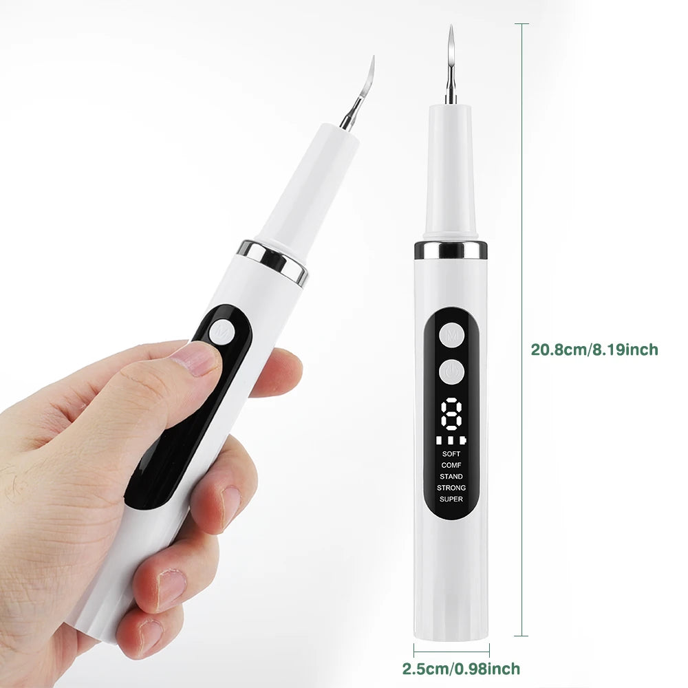 Ultrasonic Electric Teeth Tartar Remover and Plaque Cleaner with LED Display - 15