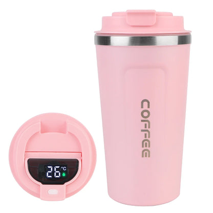Insulated Stainless Steel Travel Mug - Leak-Proof Coffee Cup 380/510ml