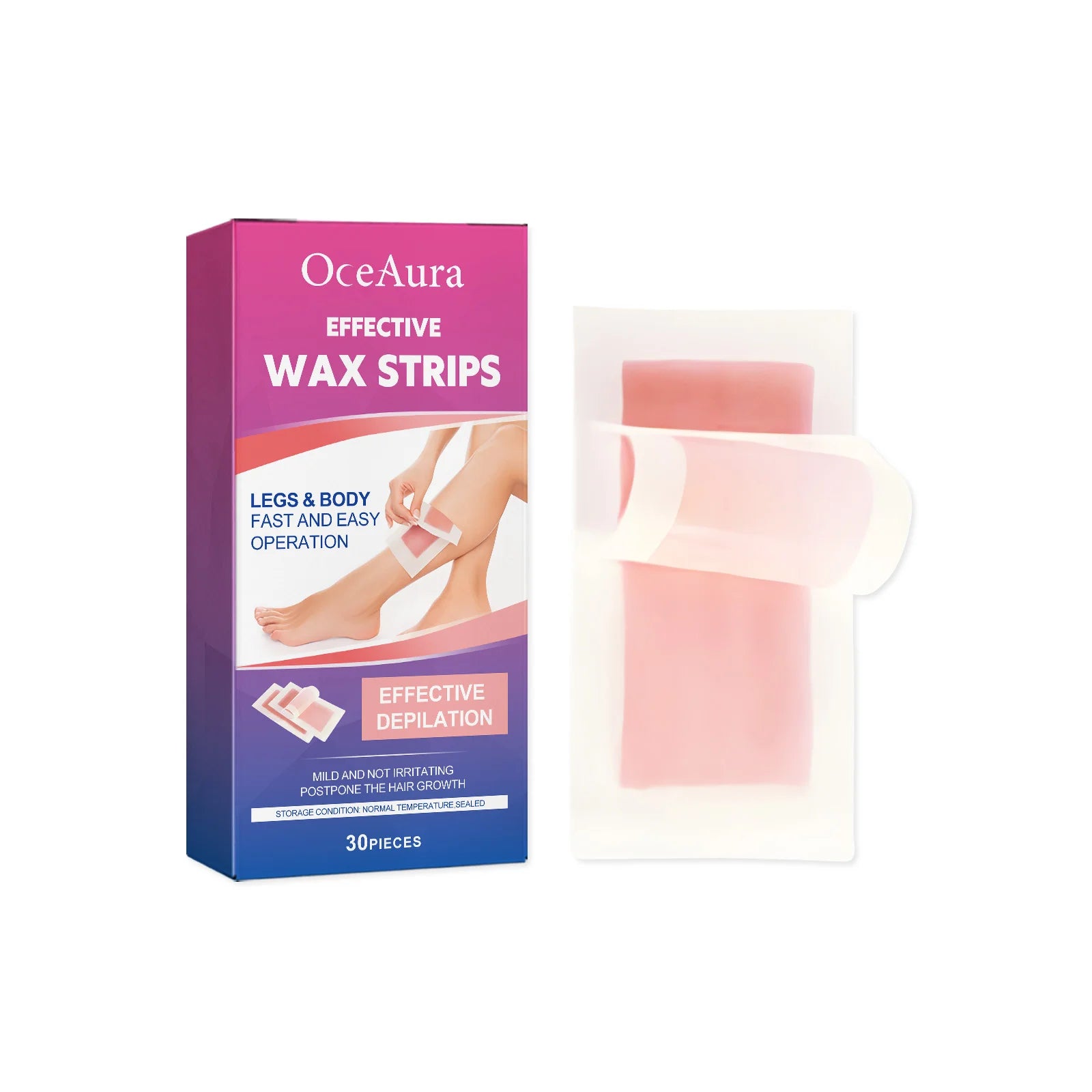 Professional Full Body Wax Strips for Smooth, Long-Lasting Hair Removal - 10