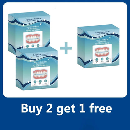 Adjustable Cosmetic Teeth Veneers - Natural Look Temporary Smile Solution