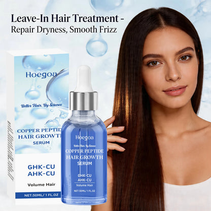 Copper Peptide Hair Growth Serum - Revitalizing Scalp & Anti-Frizz Repair Treatment