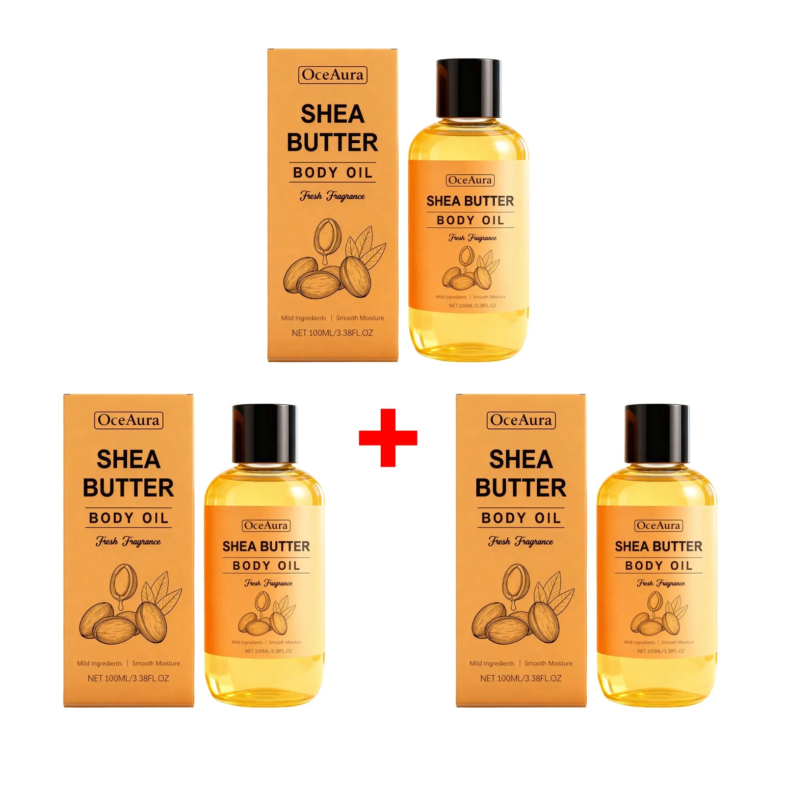 Shea Butter Body Oil for Deep Hydration & Dry Skin Repair - 19