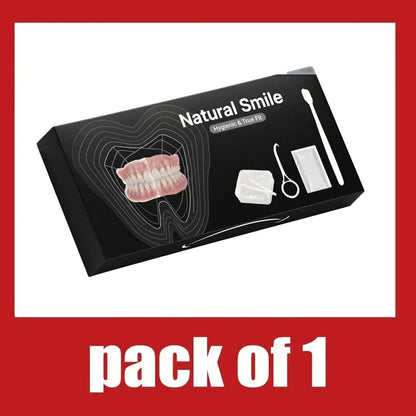 Full Mouth Denture Set with Cleaning Case and Maintenance Tools