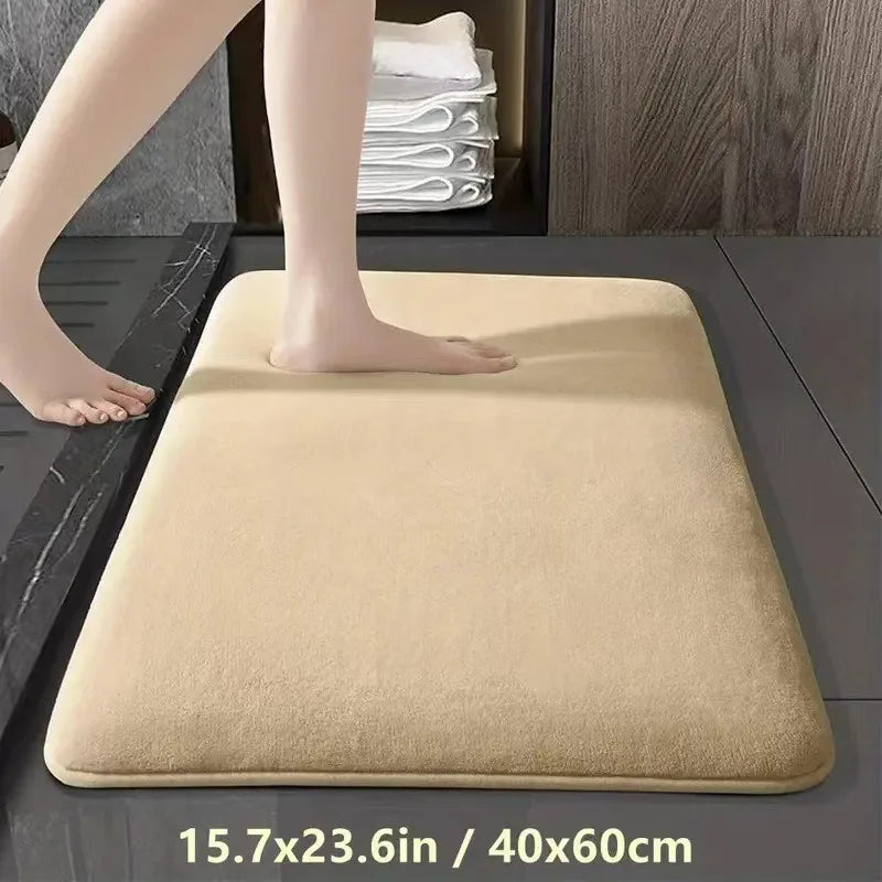 Super Absorbent Non-Slip Bath Mat - Quick-Dry Bathroom Rug - 18