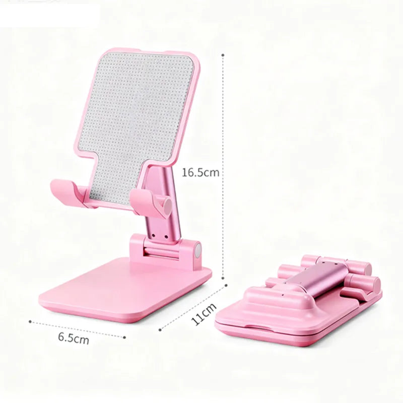 Foldable Desktop Phone & Tablet Stand - Adjustable Universal Holder