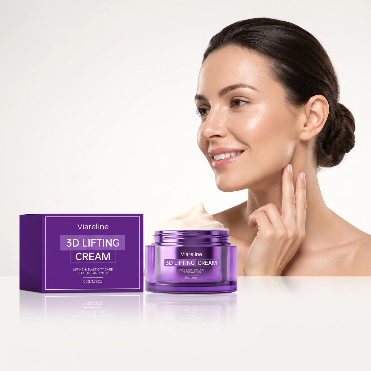 3D Face and Neck Lifting Firming Cream - Anti-Aging Moisturizer for Skin Elasticity