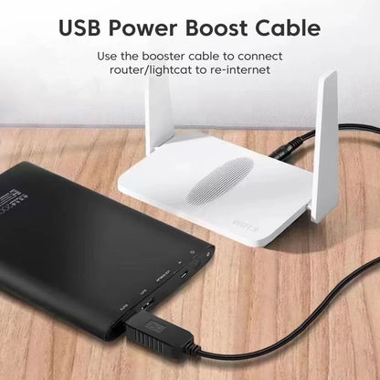 USB to 12V DC Power Boost Cable for WiFi Routers, Modems & Fans