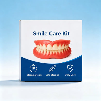 Comfort Fit Cosmetic Smile Veneers - Upper & Lower Realistic Dental Teeth Set