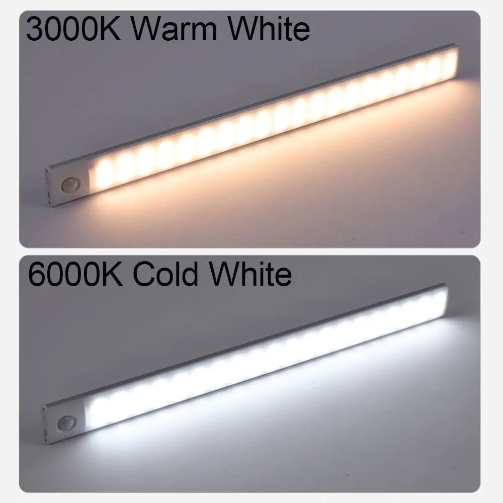 Ultra-Thin Magnetic LED Motion Sensor Cabinet Light - Type-C Rechargeable & Dimmable - 3