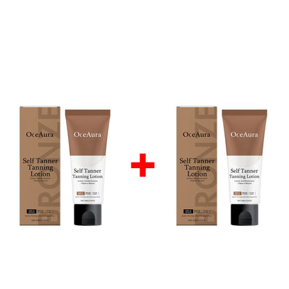 Natural Bronze Gradual Self Tanning Lotion for Face and Body Sunless Tan