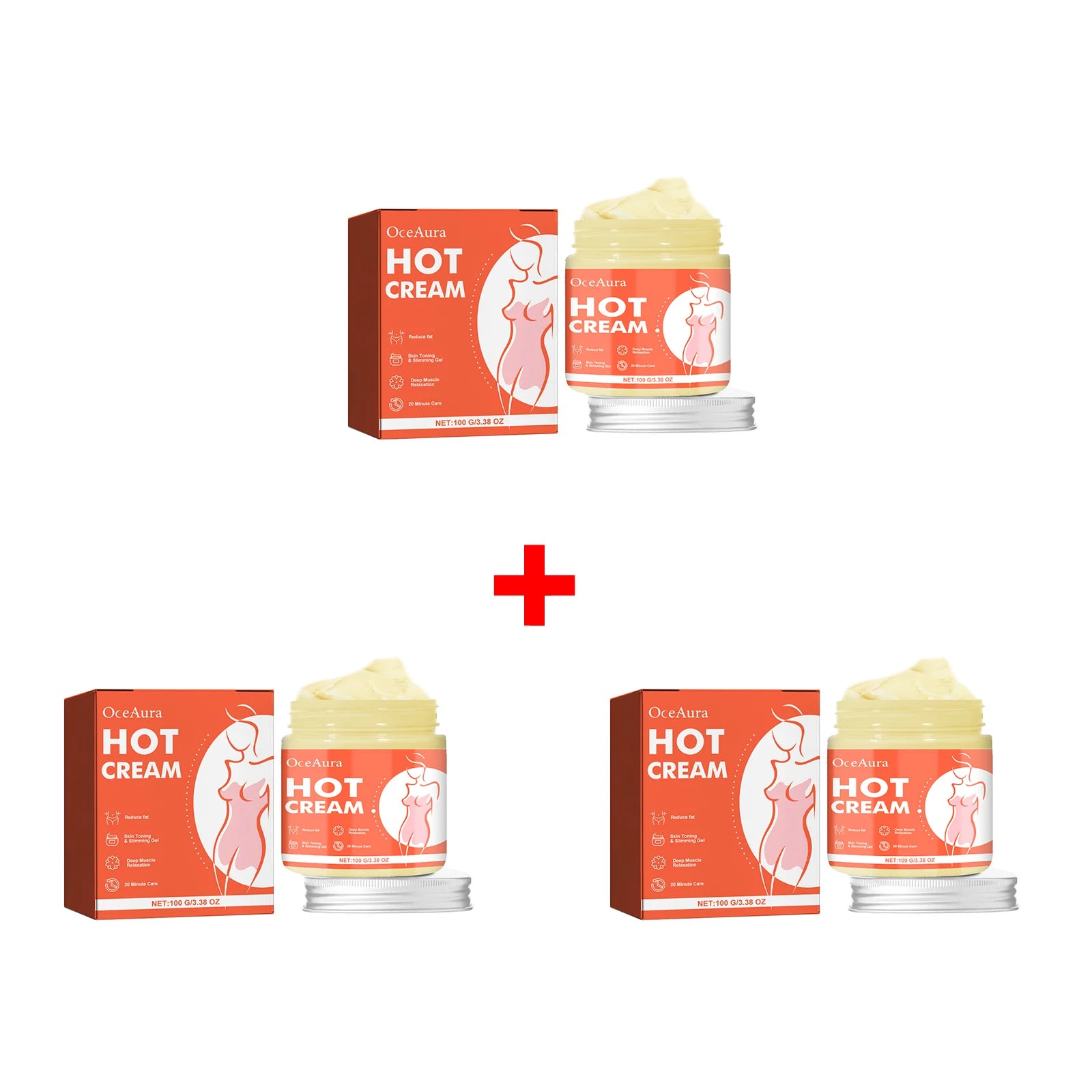 Anti-Cellulite Hot Cream for Body Slimming & Toning Massage Gel - 12